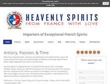 Tablet Screenshot of heavenlyspirits.com